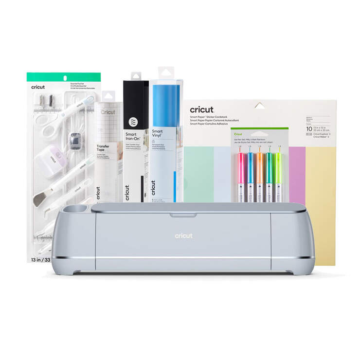Cricut Maker® 3 + Smart Material and Tools Pastel Variety Bundle