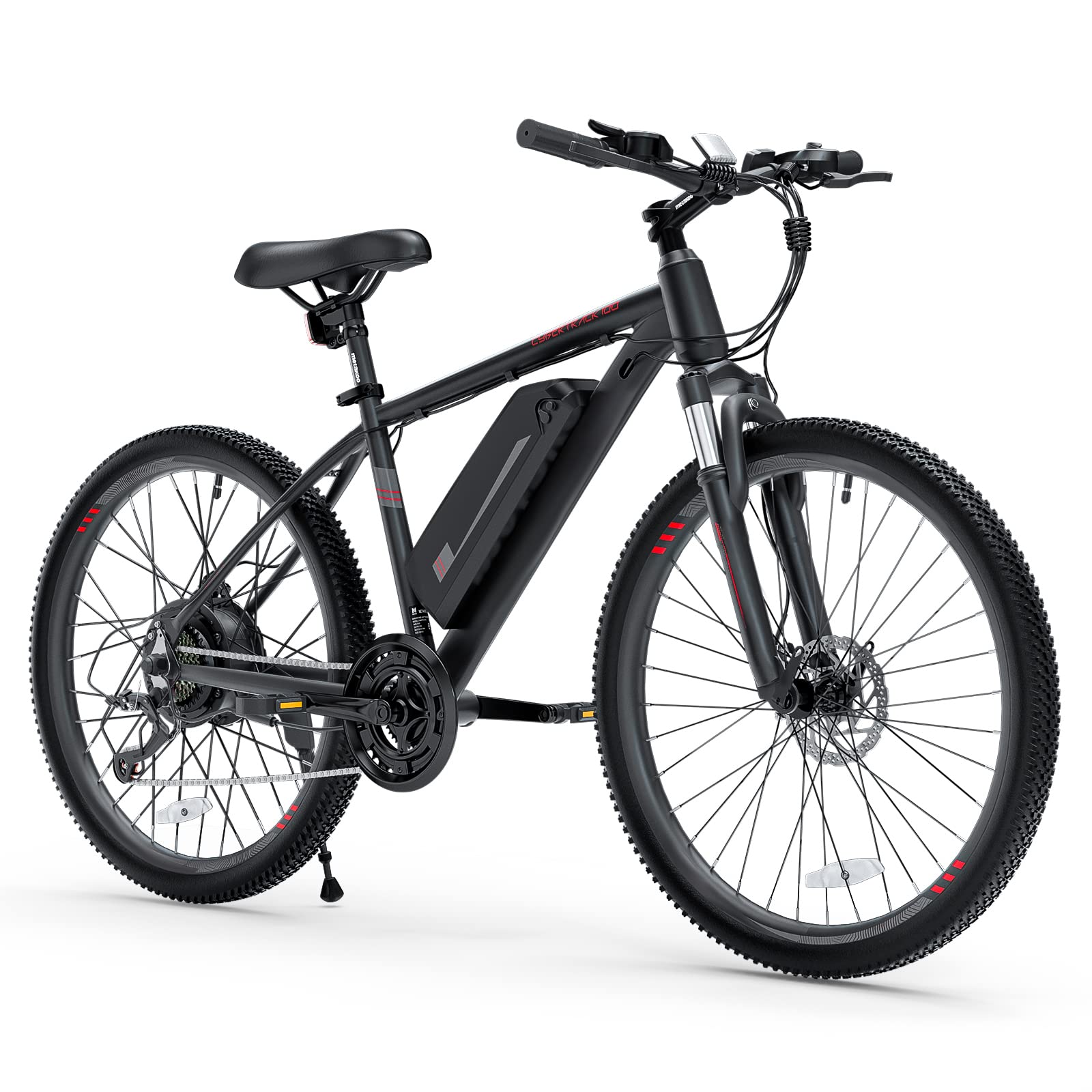 【Sports&Outdoors】26" Electric Bike for Adults 350W 36V/10.4AH Removable Battery, Mountain Ebike