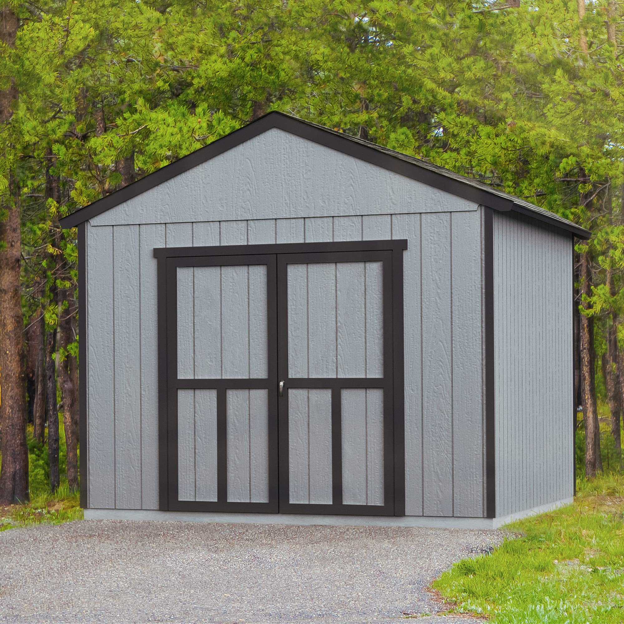 【Storage Shed】12x12 Do-It-Yourself Wooden Storage Shed with Floor