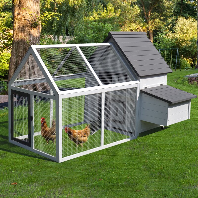 【Pet】Camas Chicken Coop with Chicken Run For Up To 3 Chickens