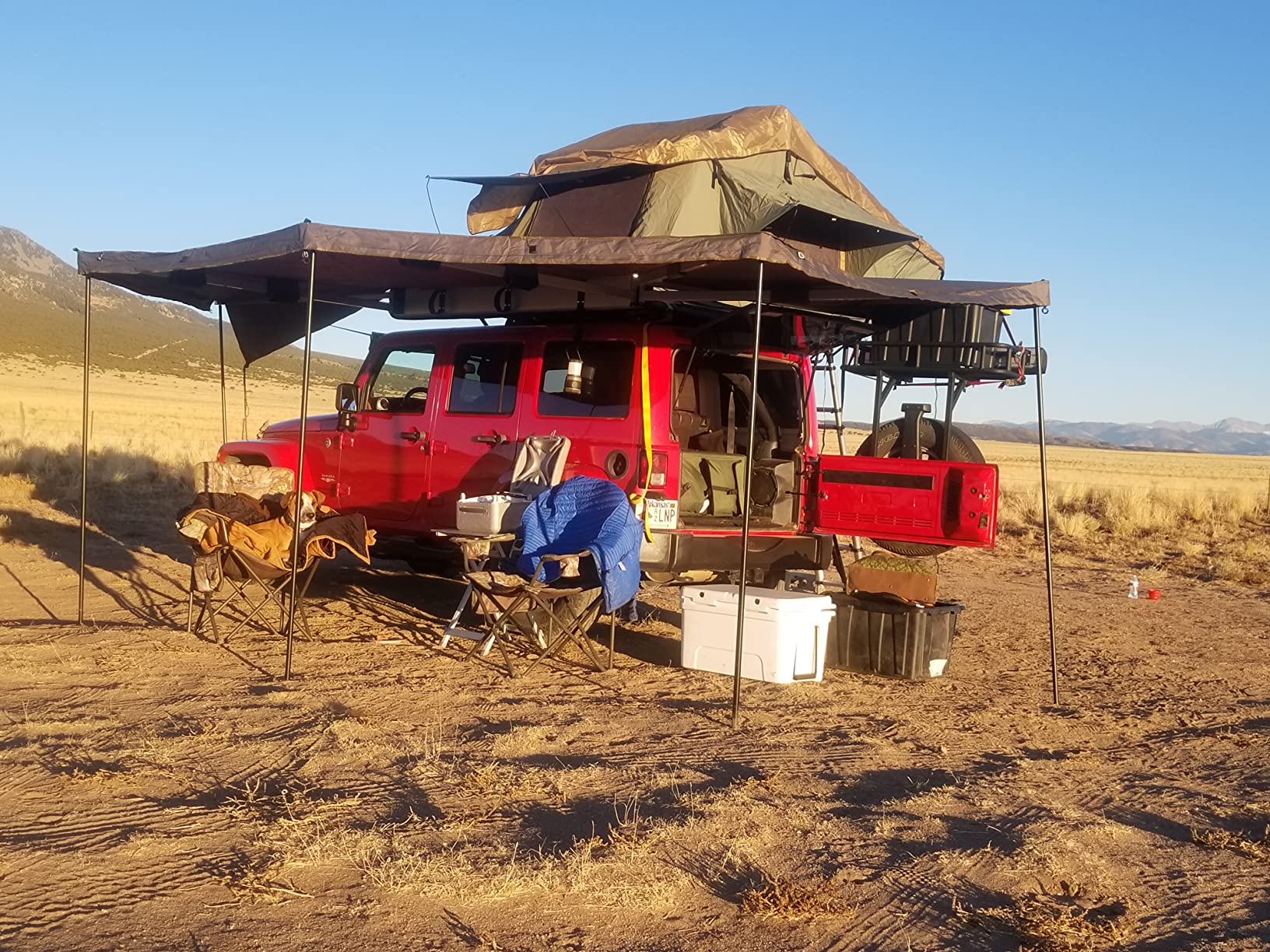 【Sports&Outdoors】Dark Gray with Black Travel Cover - Driverside