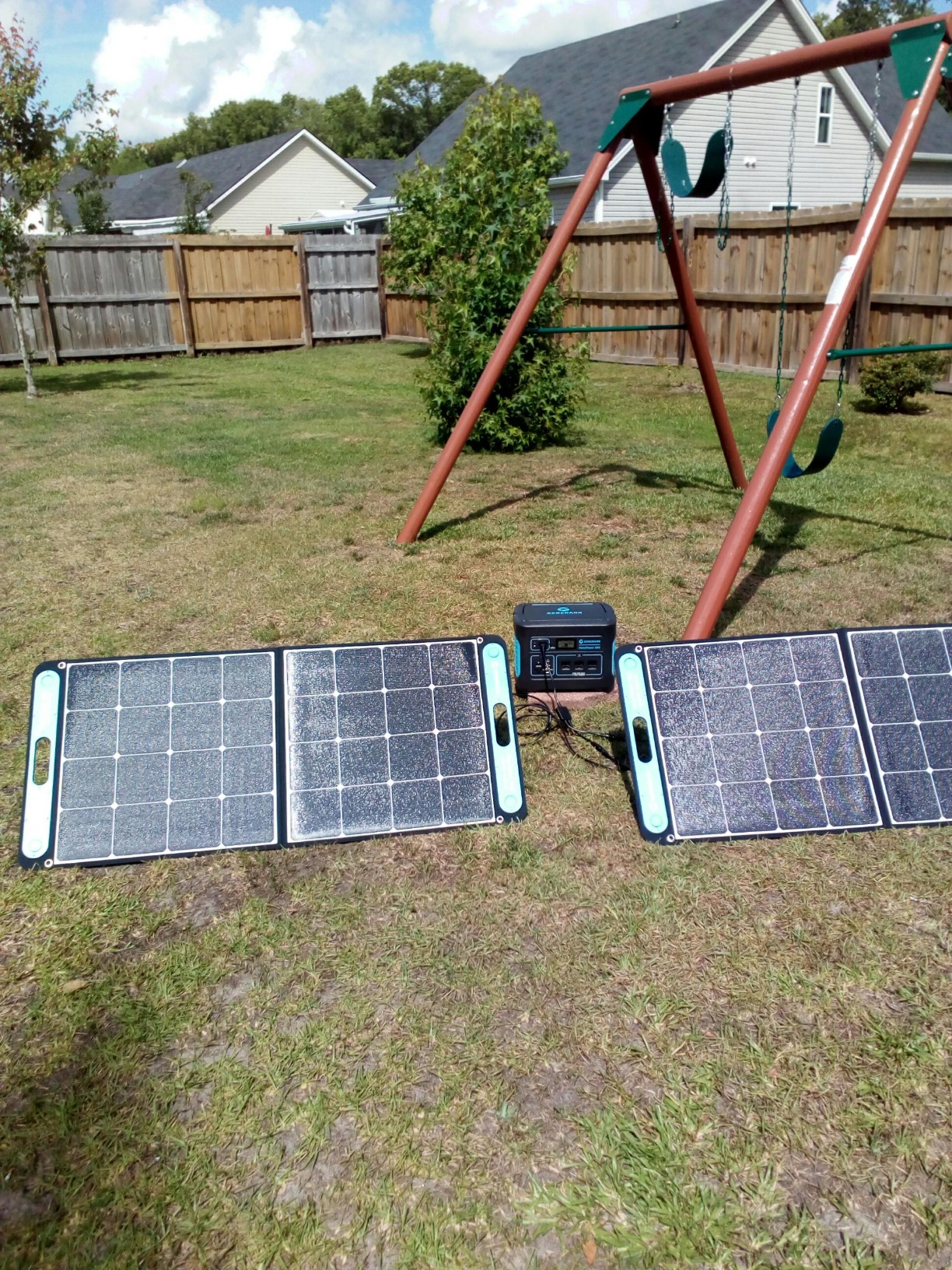 【Appliances】Geneverse 1002Wh (1x2) Solar Generator Bundle: 1X HomePower ONE Portable Power Station + 2X Solar Panels