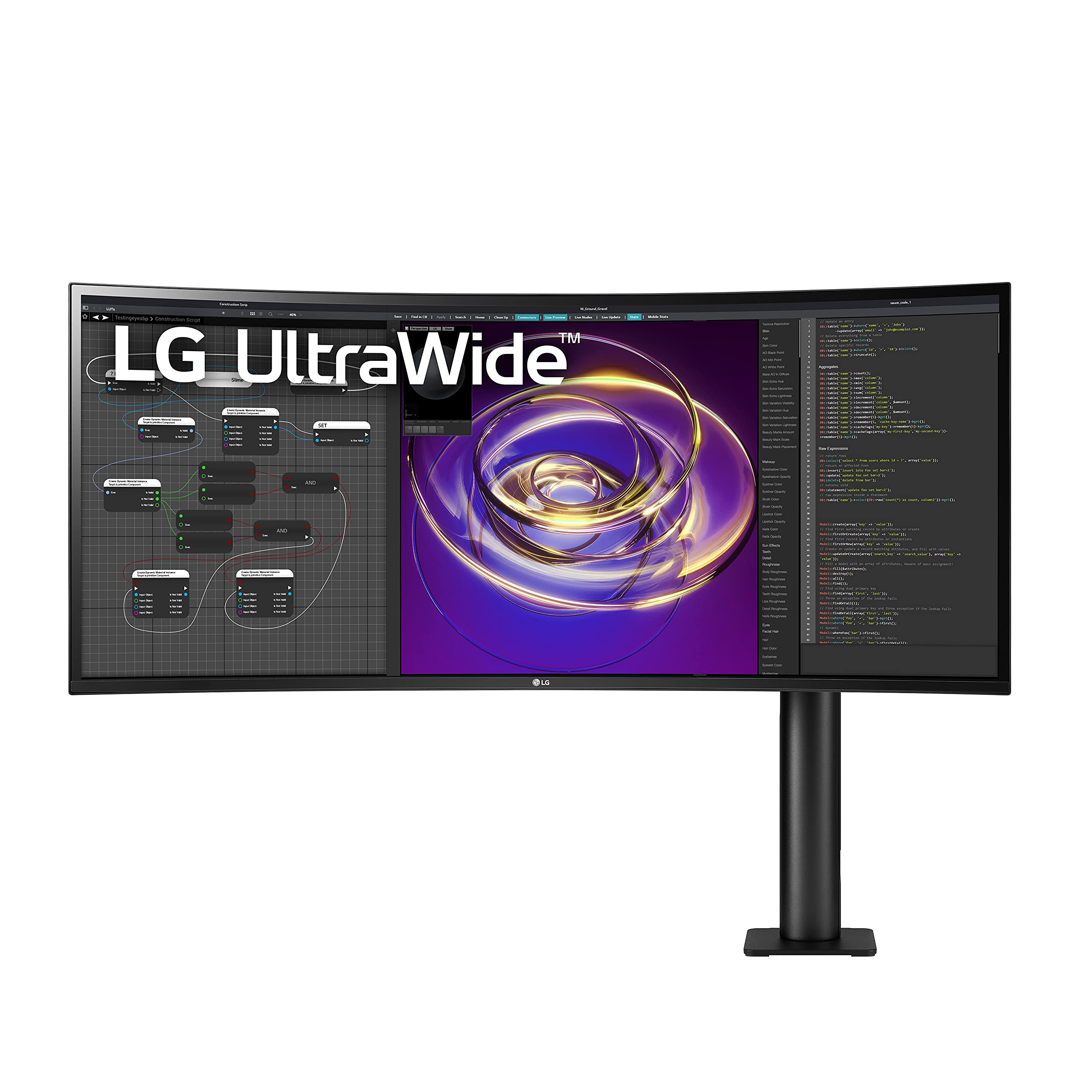 【Electronics】34" Curved 21:9 UltraWide Display with Ergo Stand (Extend/Retract/Swivel/Height/Tilt)