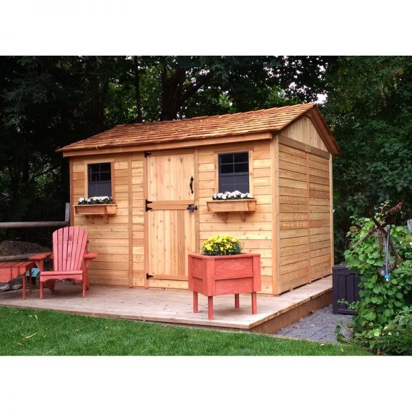 【Storage shed】【BS】12 feet wide x 8 feet deep wooden storage shed