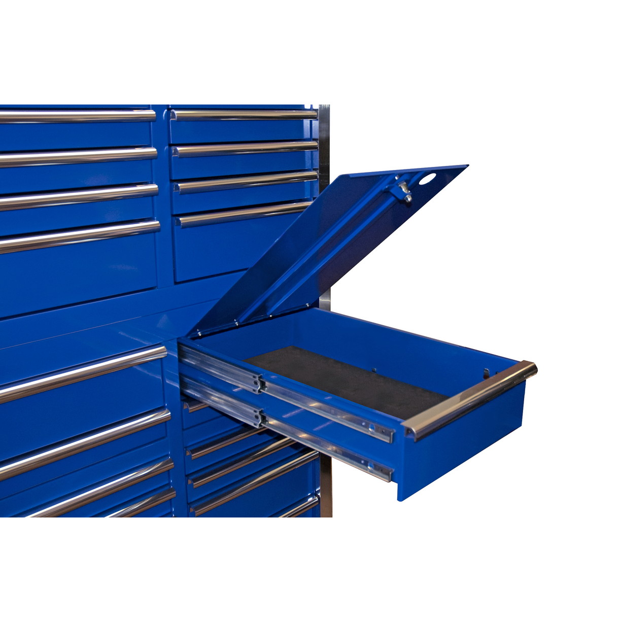 n- used toolbox72 38 Drawers Professional Roller Cabinet, Top Chest & Side Cabinet Combon-