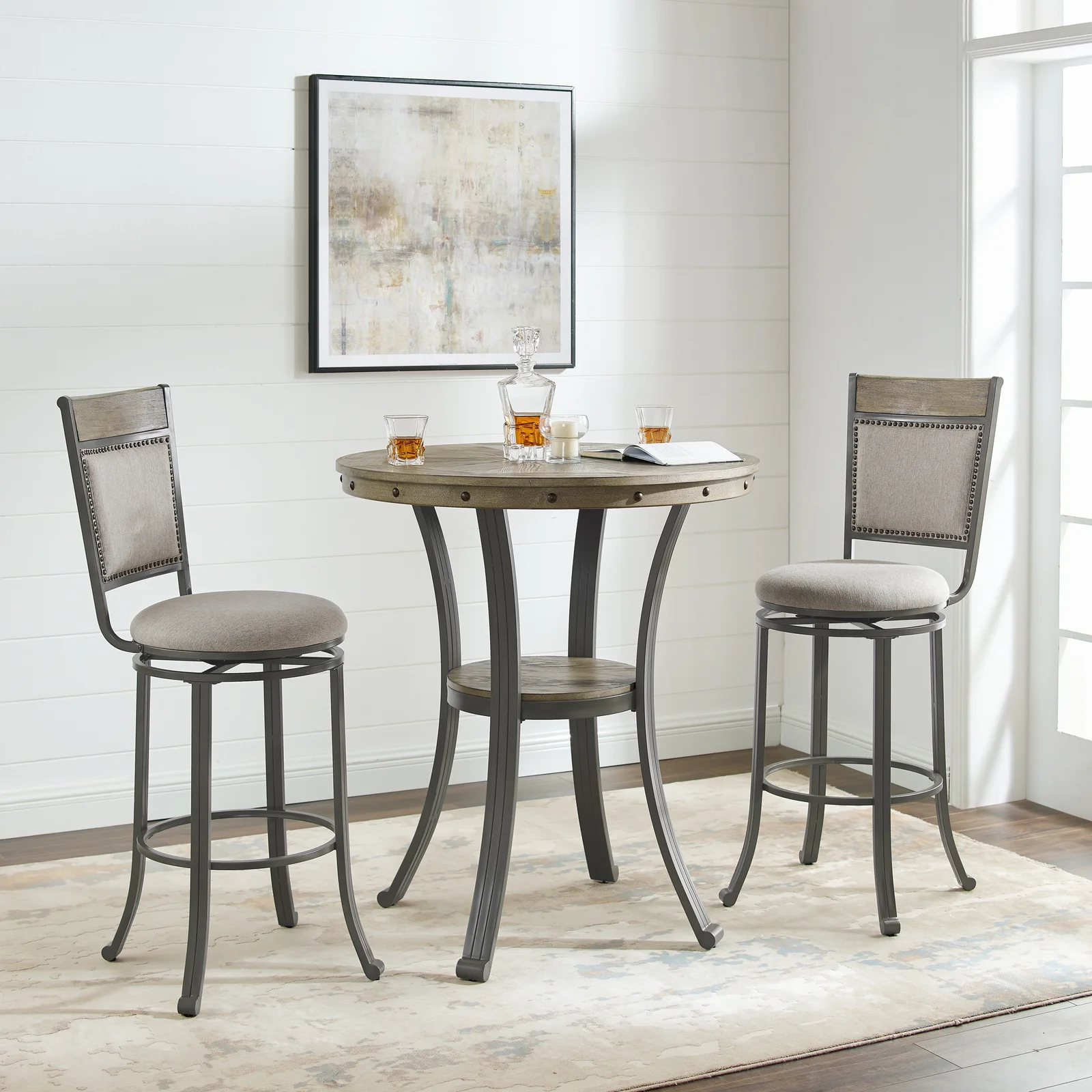 【Furniture】Luker 2 - Person Counter Height Dining Set