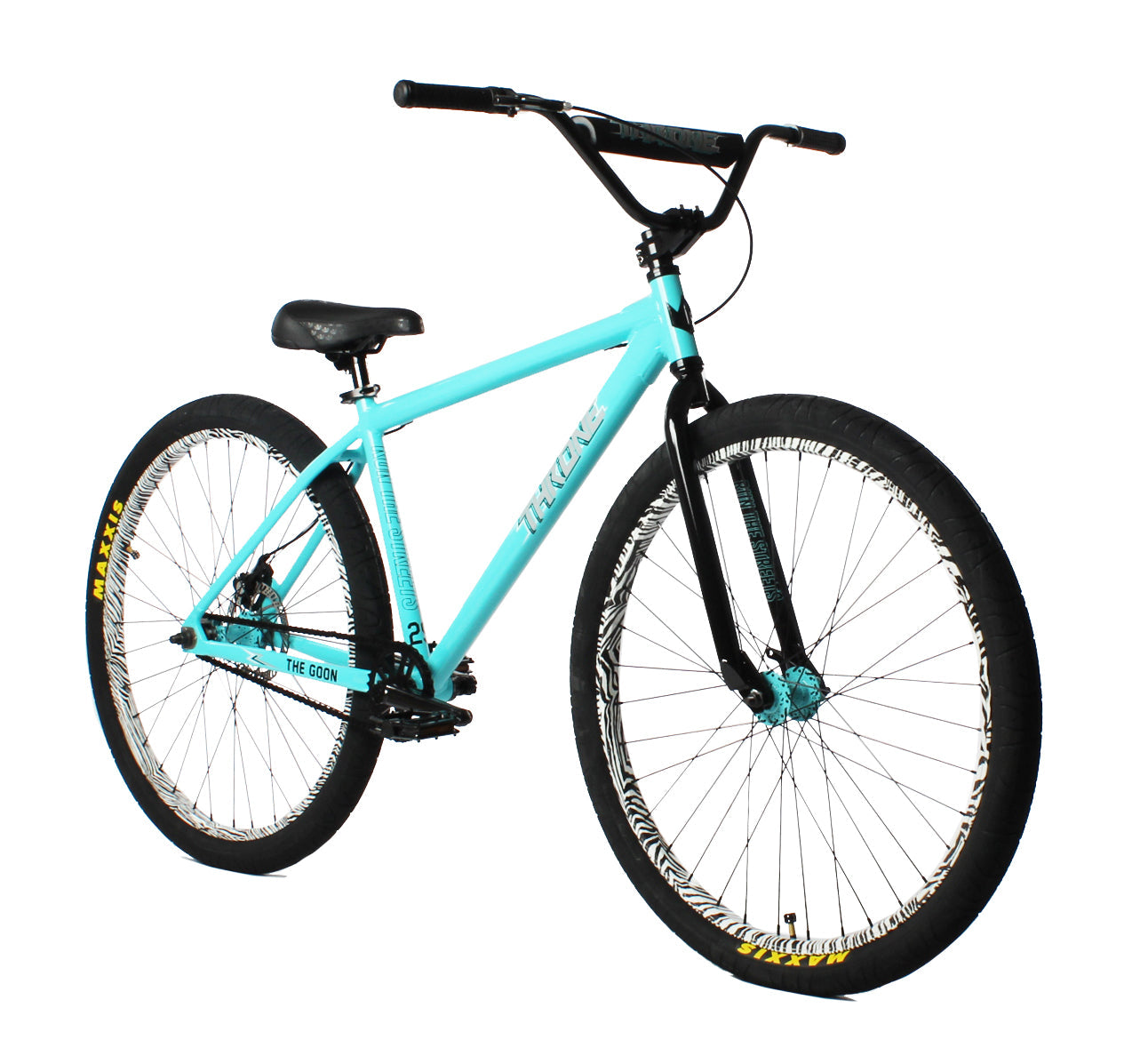 Throne Cycles The Goon 29" BMX Bike, Tiffany Zebra Disc