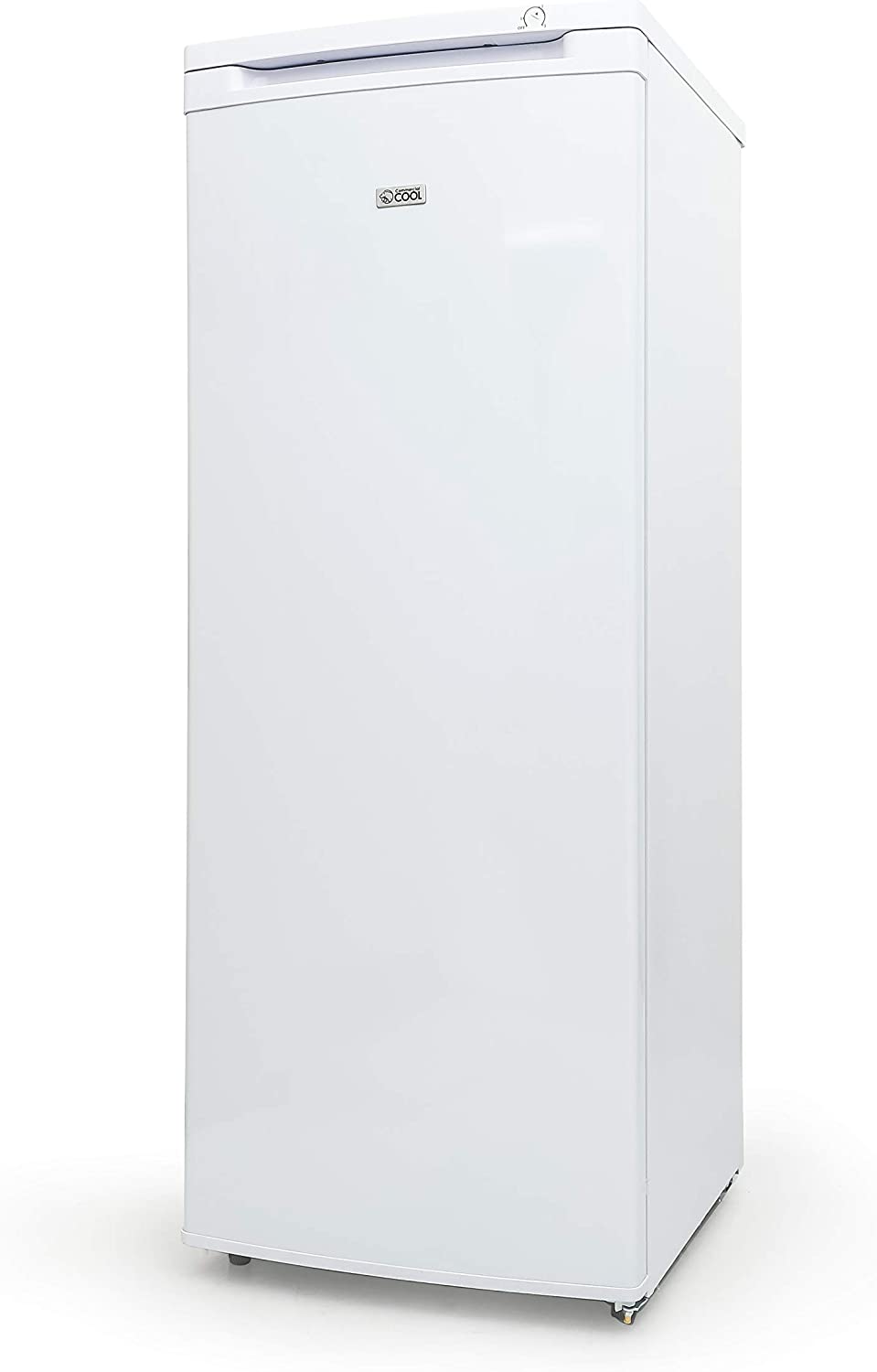 Commercial Cool Upright Freezer, Stand Up Freezer 5 Cu Ft with Reversible Door, Black