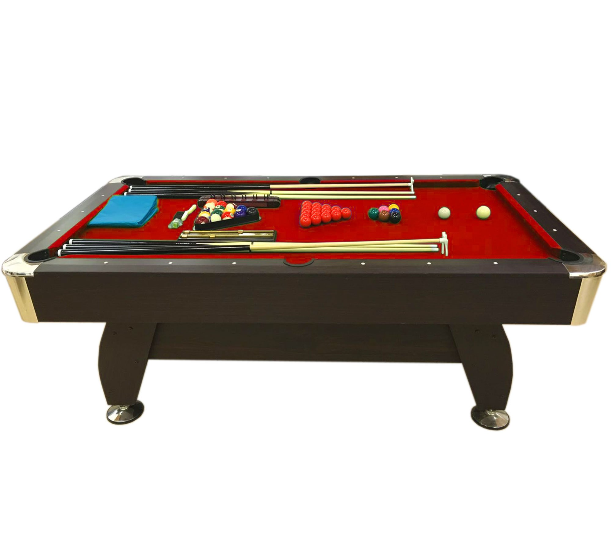 【Sports&Outdoors】7' Feet Billiard Pool Table Snooker Full Set Accessories Game Mod