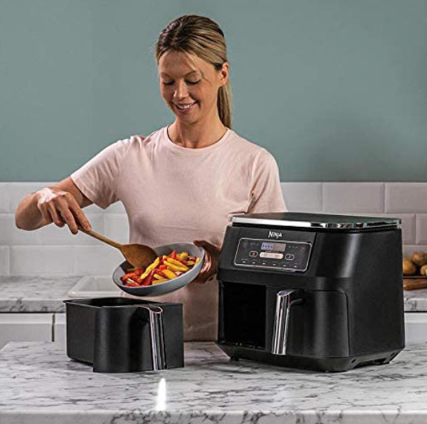 Ninja AF300UK Air Fryer Dual Zone, 7.6 Litres, Grey