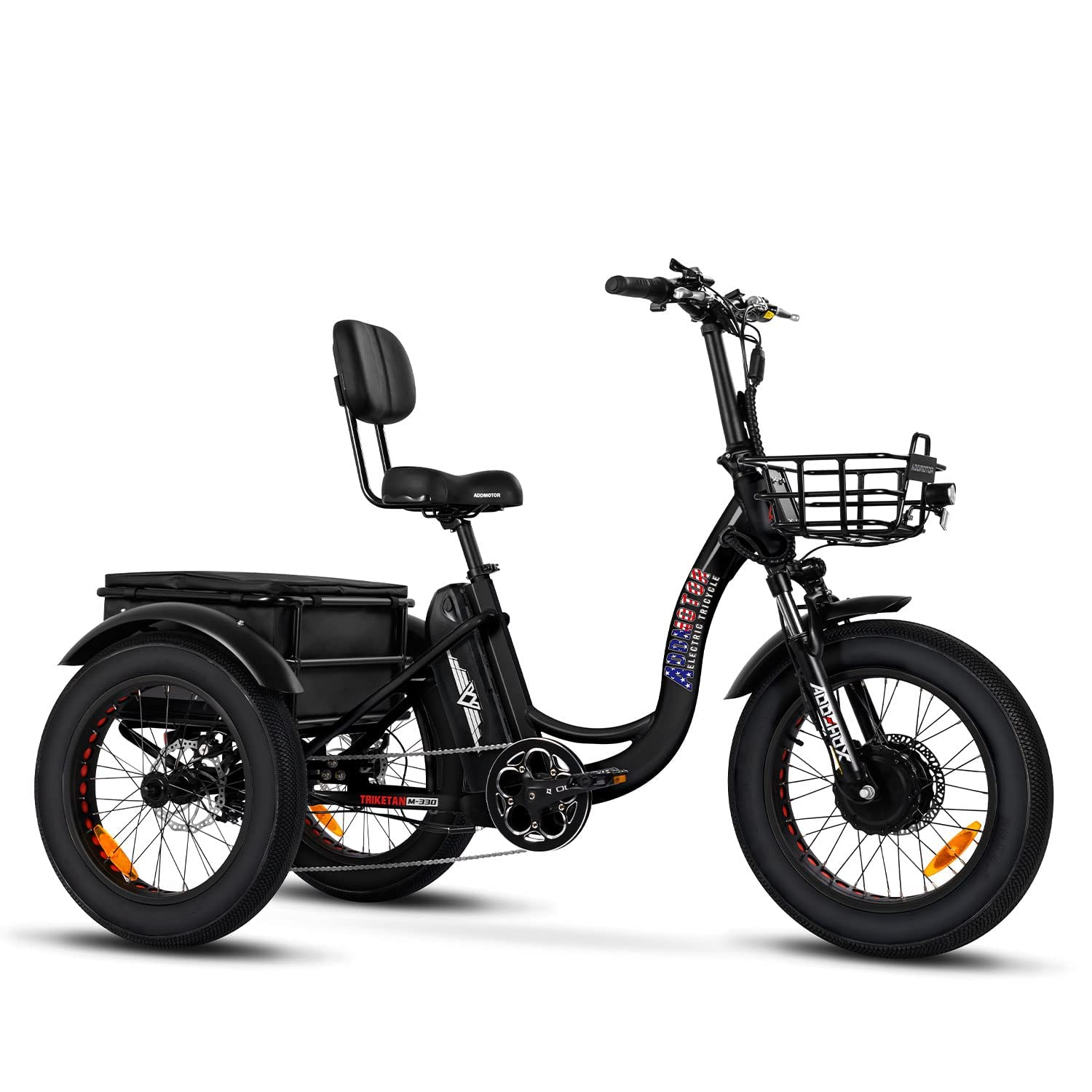 【Sports&Outdoors】Motan Electric Tricycle for Adults, 85 MI Long Range, M330 20" Fat Tire Electric Trikes