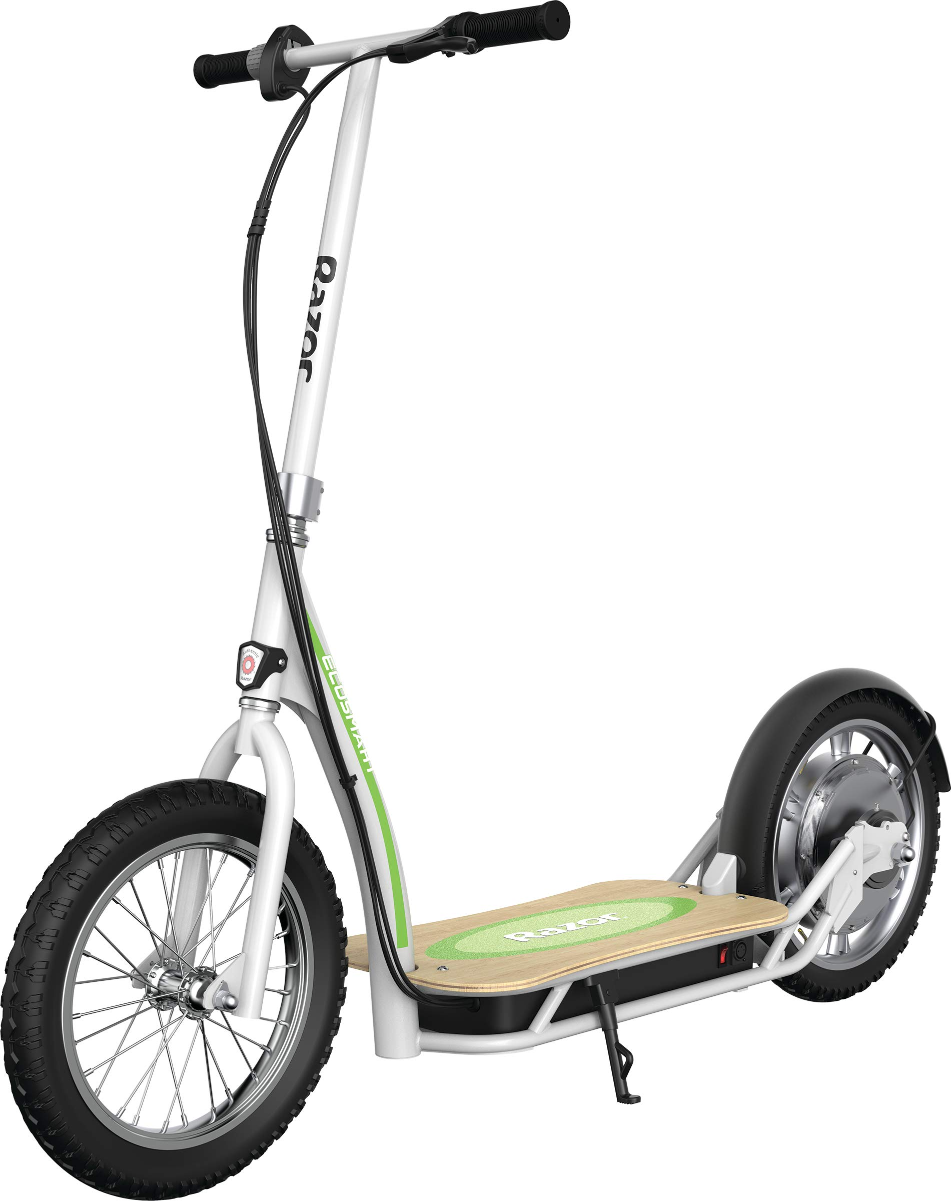 【Sports&Outdoors】Razor EcoSmart SUP Electric Scooter - 16" Air-Filled Tires, Wide Bamboo Deck
