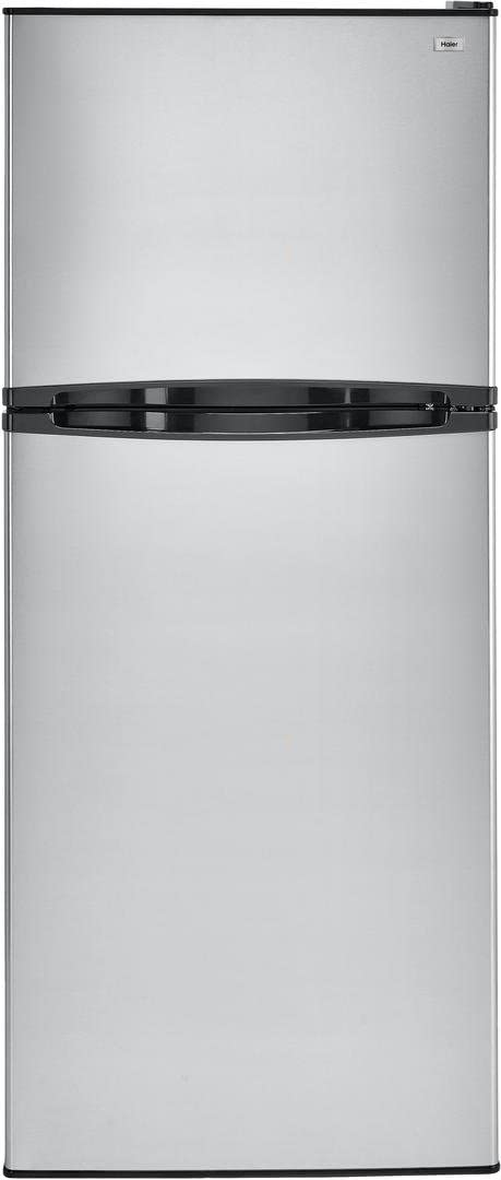 Haier HA10TG21SS 24 Inch Freestanding Counter Depth Top Freezer Refrigerator (Stainless Steel)