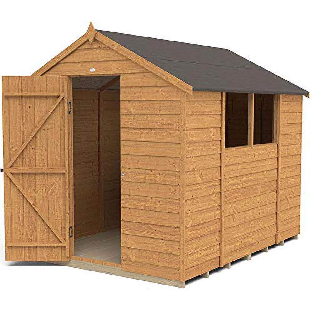 【Storage Shed】【BS】Mercia Wooden 8x6 ft Overlap Garden Shed