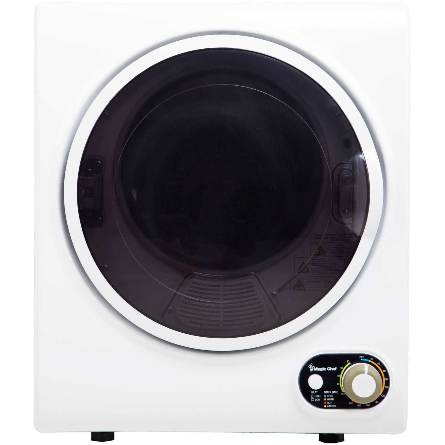 【Appliances】Magic Chef Compact Electric White MCSDRY15W 1.5 cu. ft. Laundry Dryer