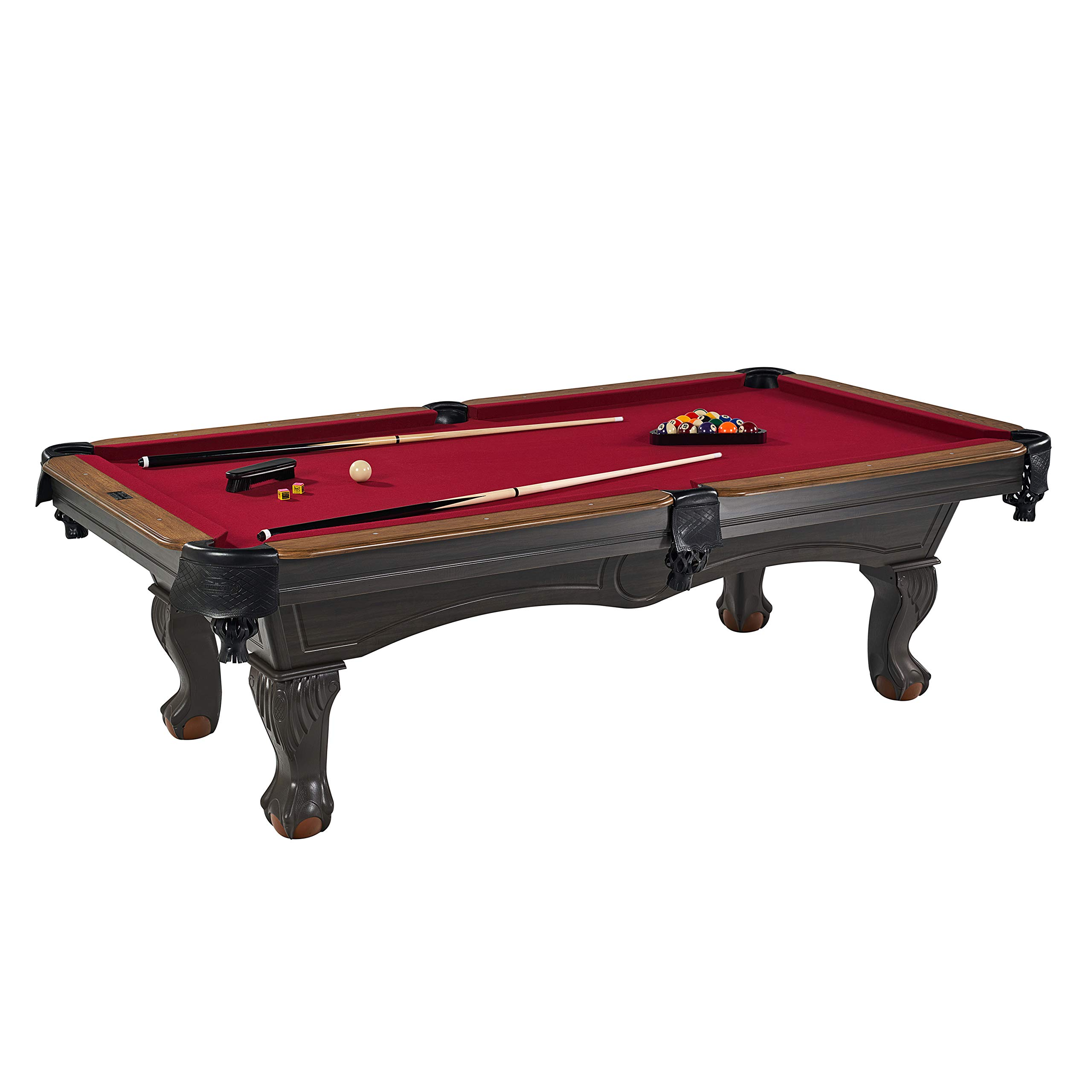 【Sports&Outdoors】Arlington 100" Billiard Table, Brown/Red