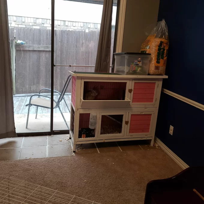 【Pet】Handler Weather Resistant Small Animal Hutch with Ramp