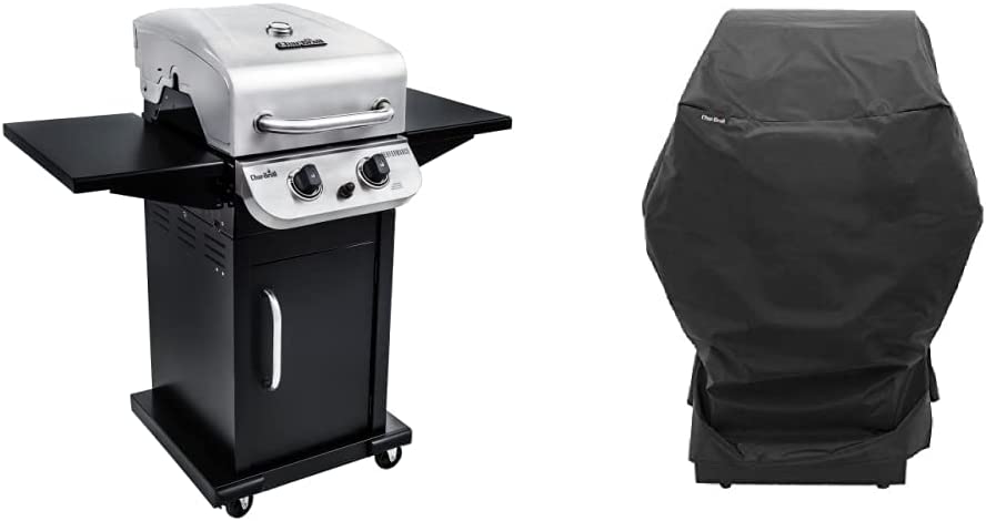 Char-Broil 463673519 Performance Series 2-Burner Cabinet Liquid Propane Gas Grill, Stainless Steel
