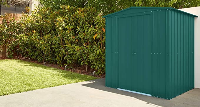 【Storage Shed】【BS】Anthracite Grey Metal Apex Roof Shed 6 x 5
