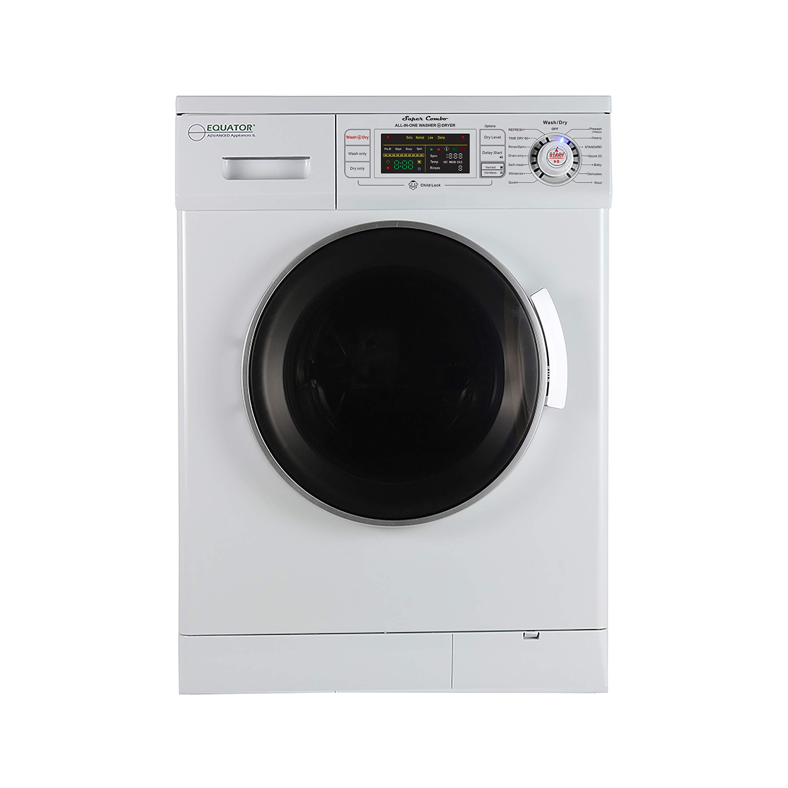 【Appliances】Equator Version 2 Pro 24" Compact Combo Washer Dryer Vented/Ventless 1200 RPM