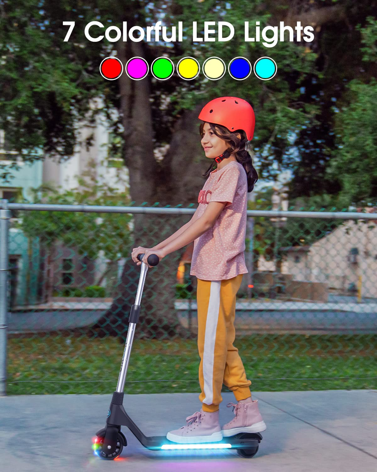 【Bicycle】Electric Scooter for Kids, Teens, Boys & Girls with Lightweight & Adjustable Handlebar